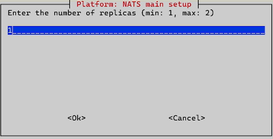 install nats setup replicas