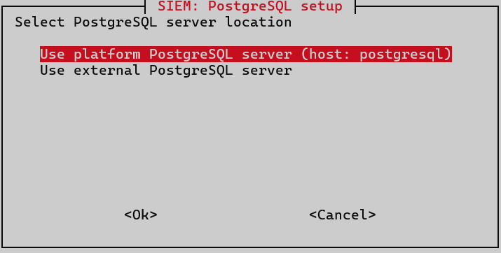 install siem postgres
