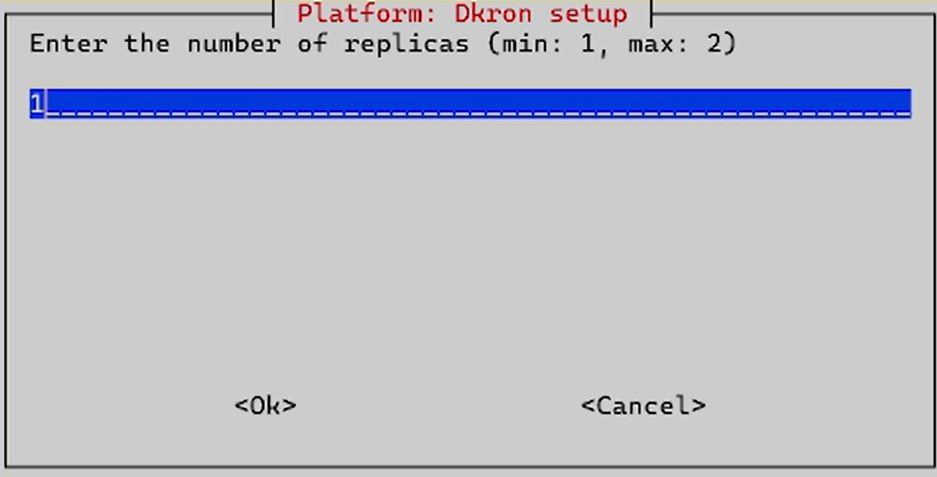 install dkron setup replicas