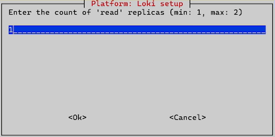 install loki setup read replicas
