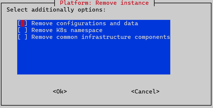 install removing components