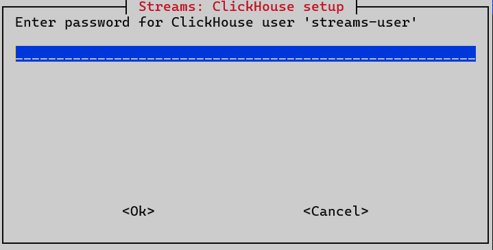 install streams clickhouse pass