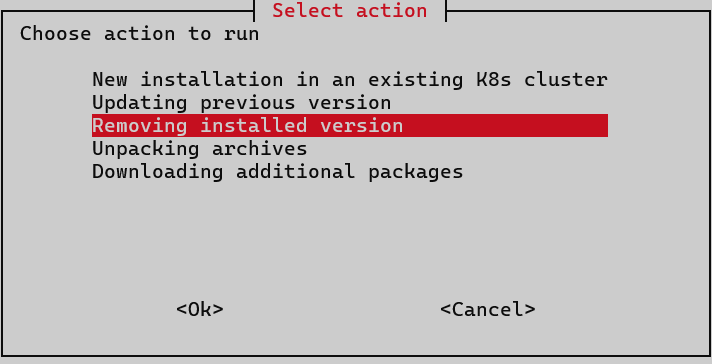 install removing