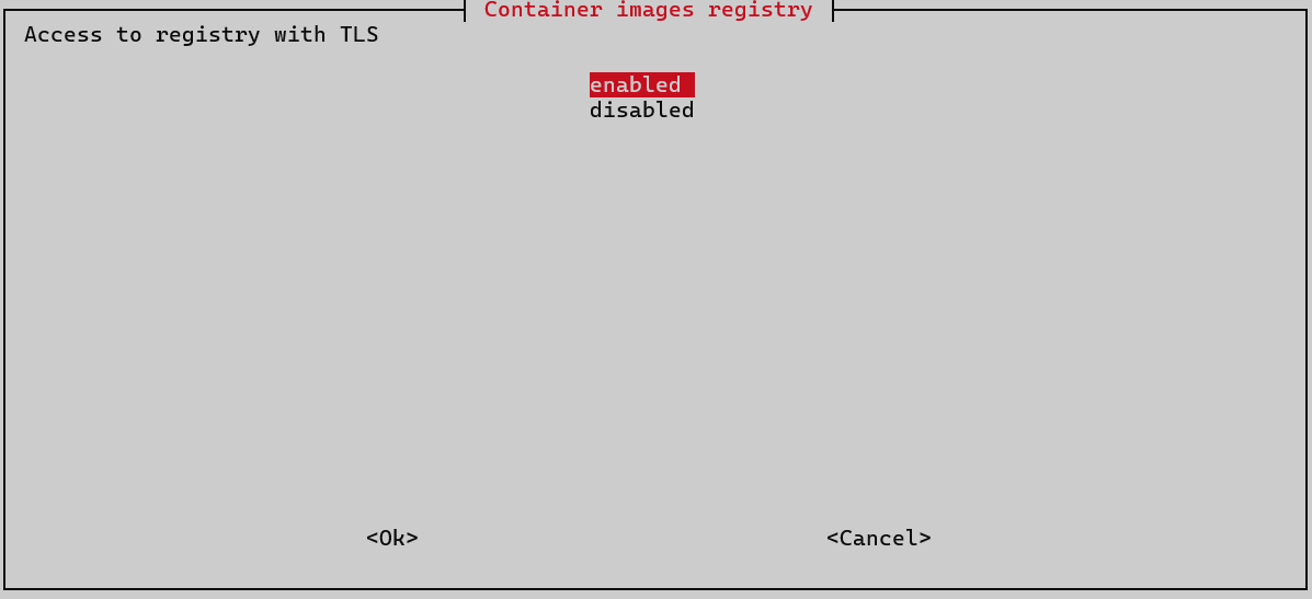 images registry use tls