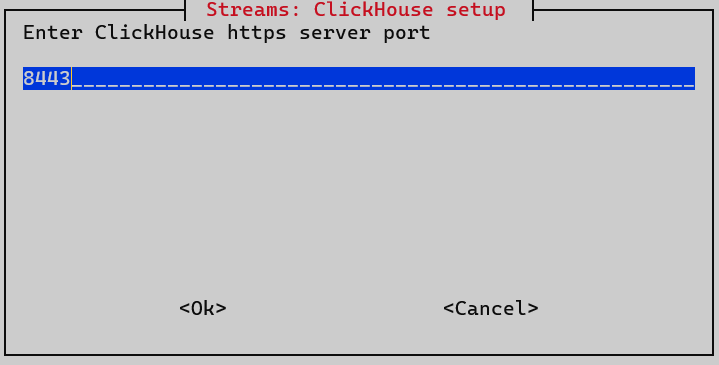 install streams clickhouse https port