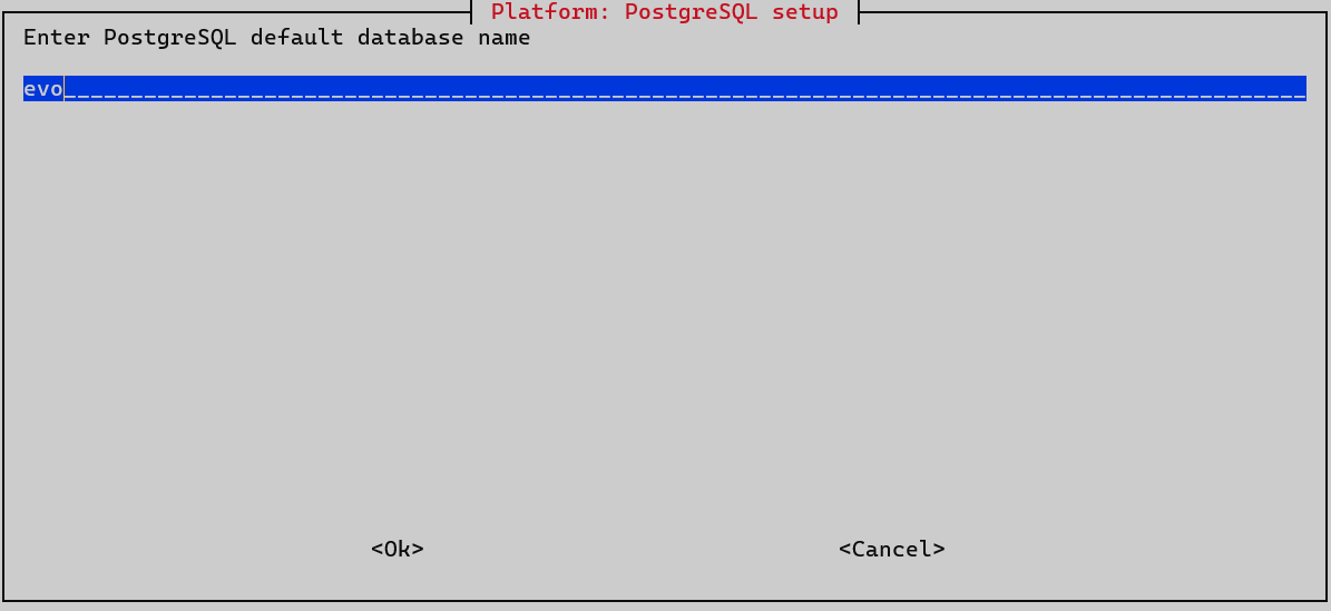 platform postgres default db