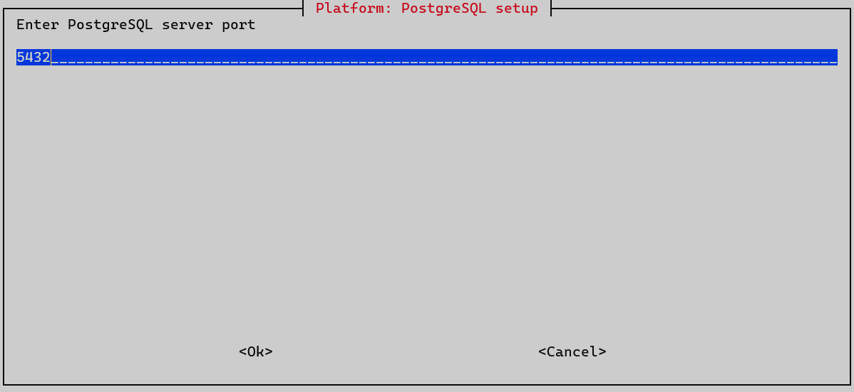 platform postgres port