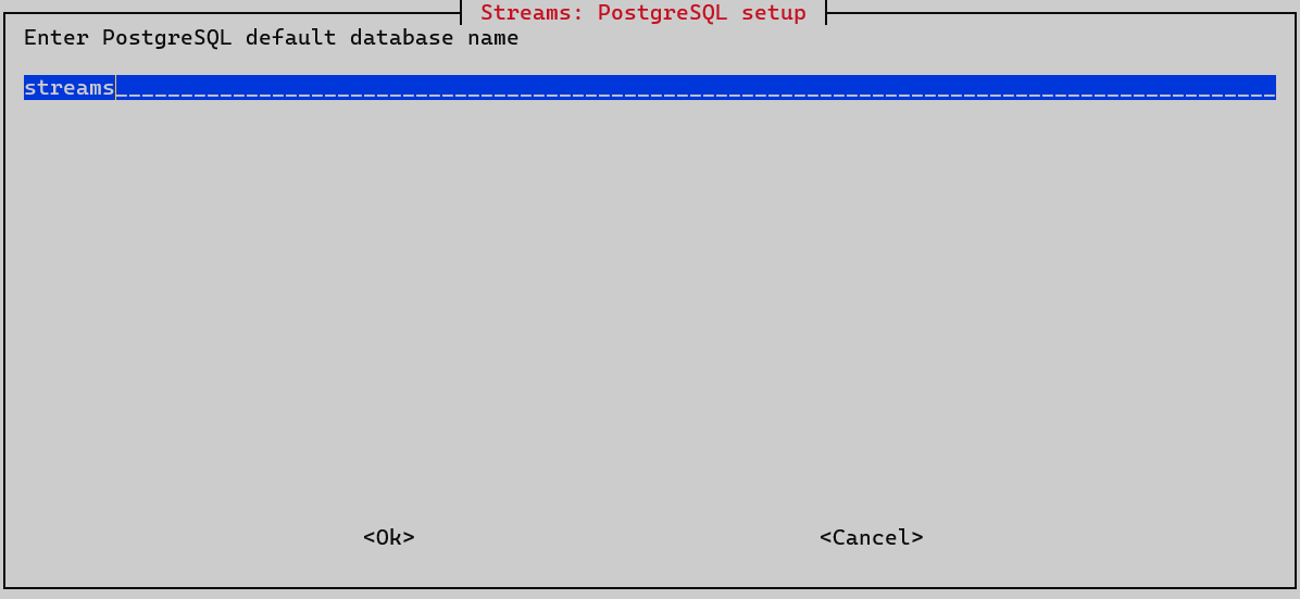 streams postgres default db