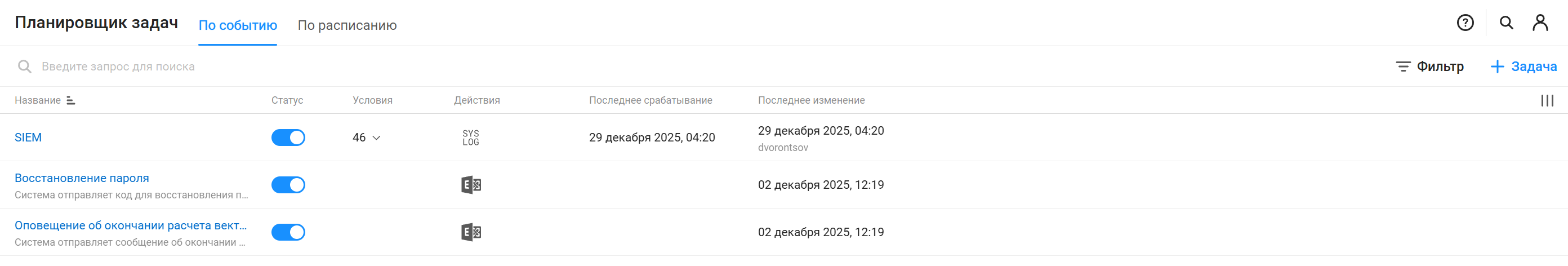 efros nac scheduler event