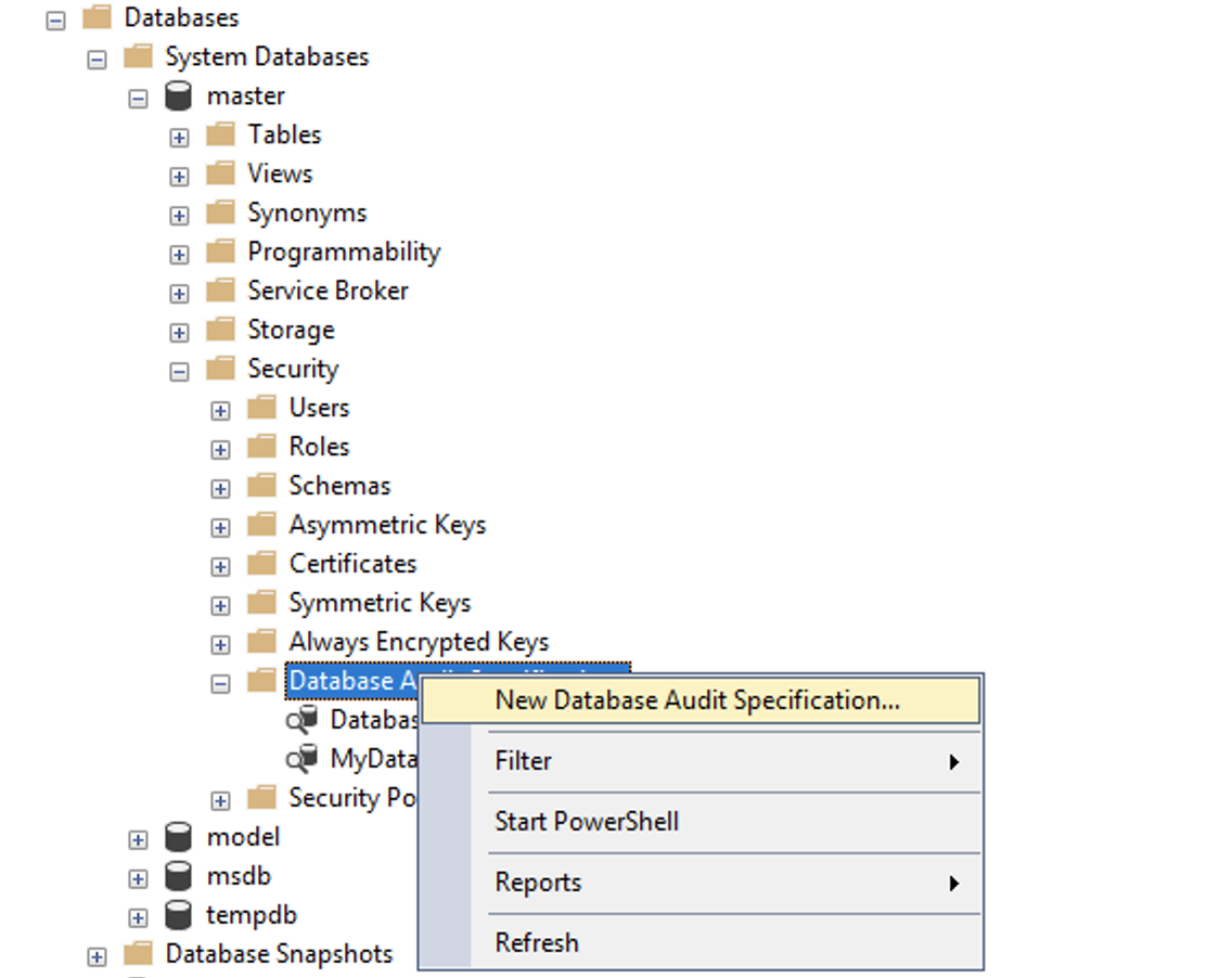 microsoft sql server db audit