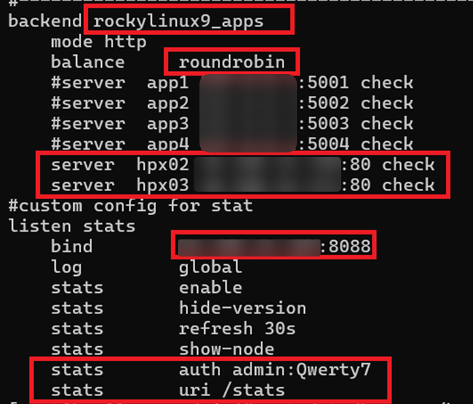haproxy logging backend setup