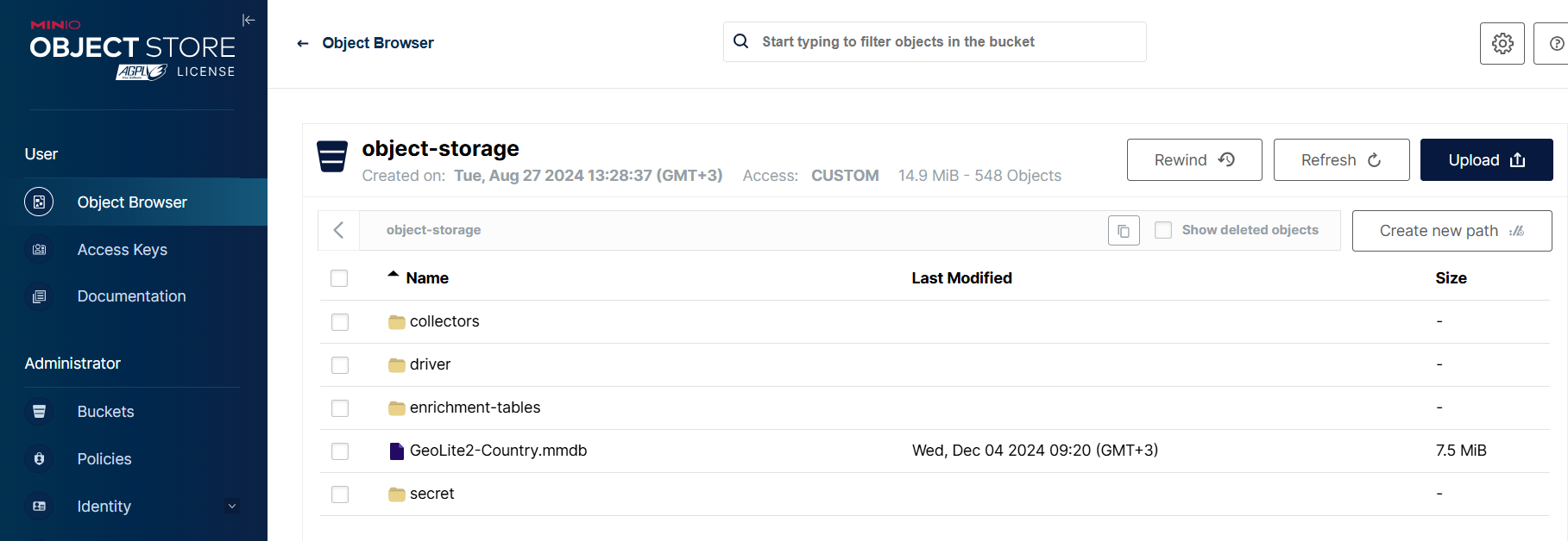 object storage