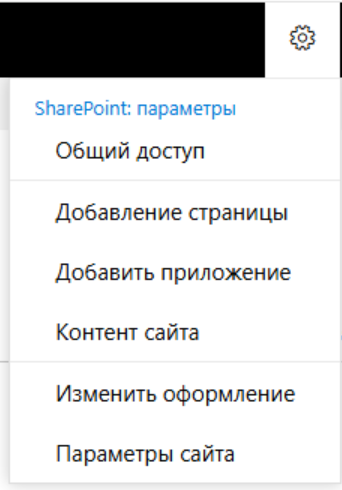 microsoft shareponit site settings