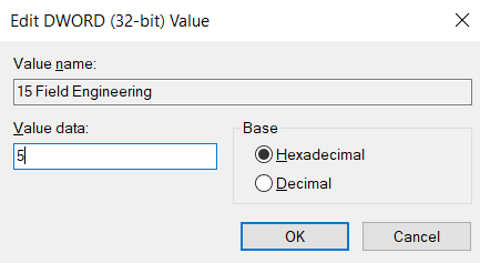 microsoft adds edit dword