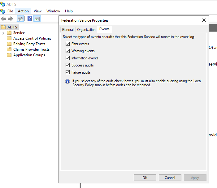 microsoft adfs properties