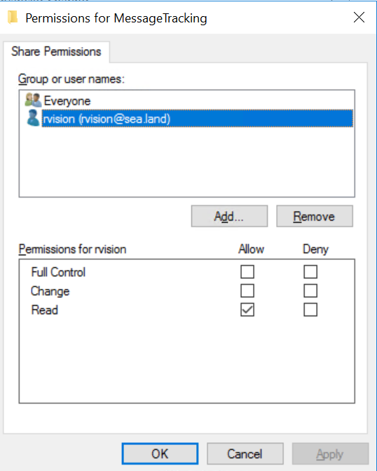 microsoft exchange permissions