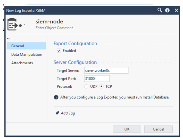 checkpoint ngfw smart console siem settings