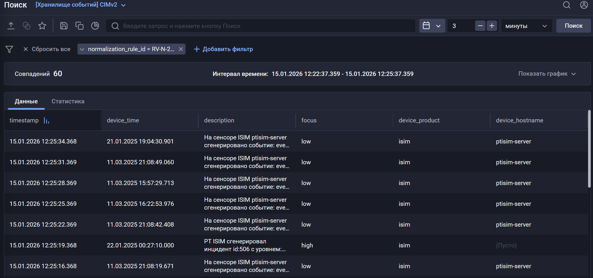 positive technologies isim syslog storage