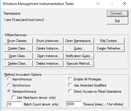 microsoft wmi nettest