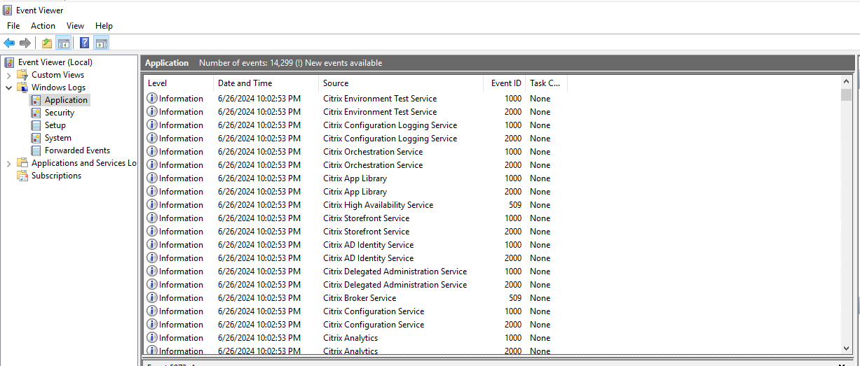 citrix vad logging journal