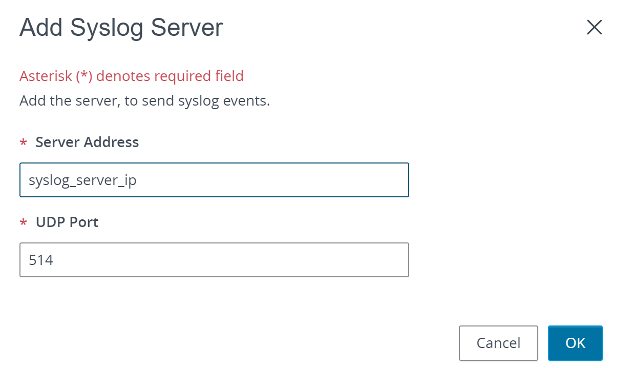 AddSyslogServer