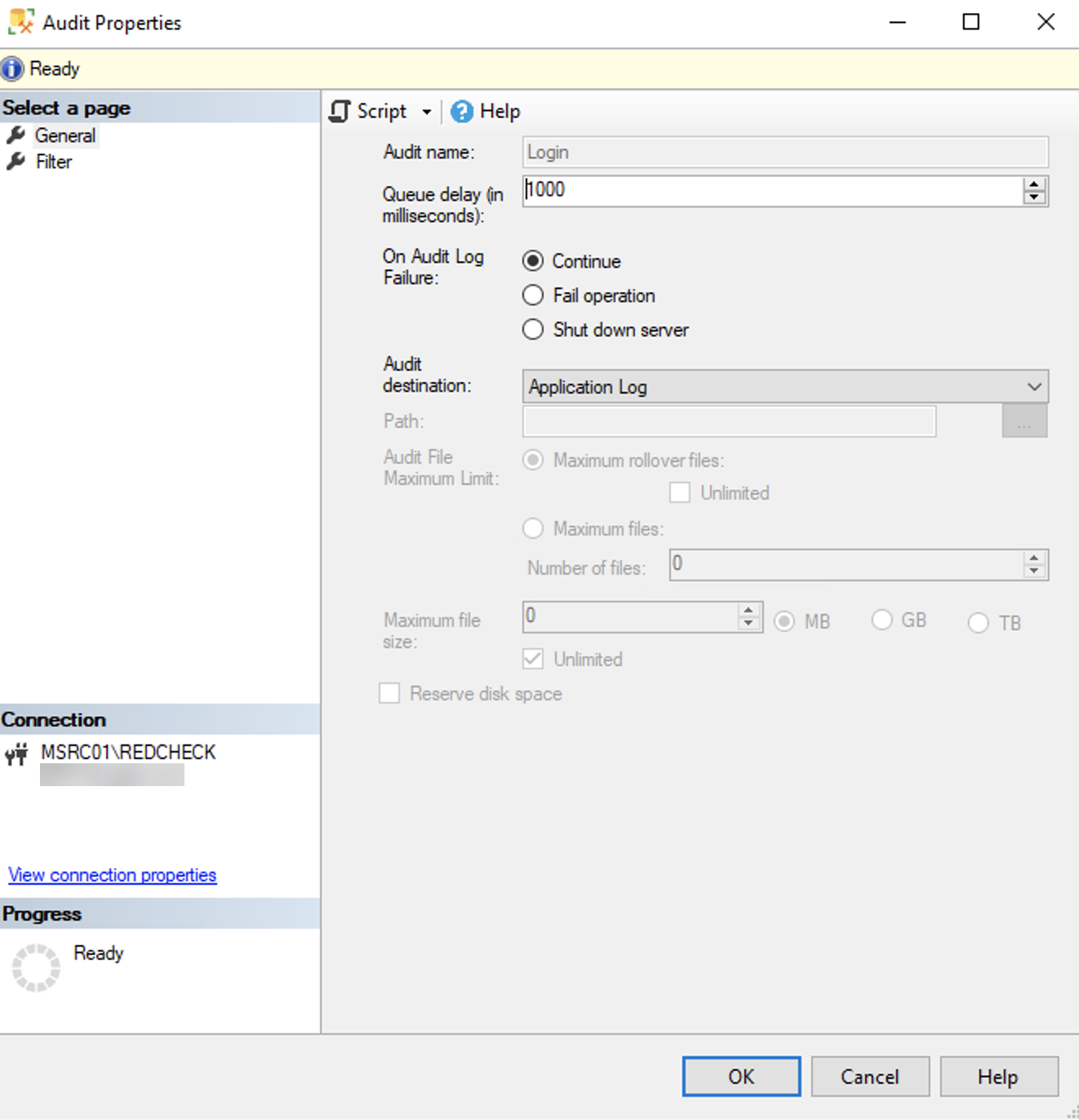 microsoft sql server audit