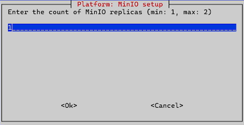 install minio setup replicas