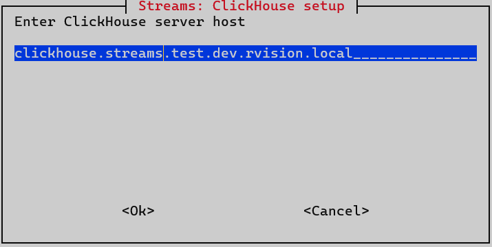 install streams clickhouse host