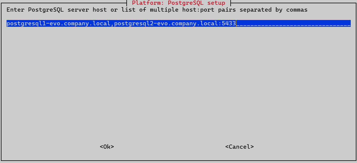 platform postgres hosts