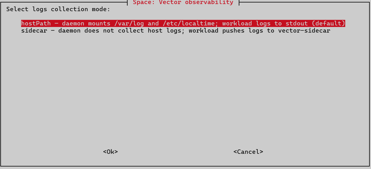vector host logs